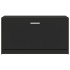 Banco zapatero de madera contrachapada negro 80x24x45