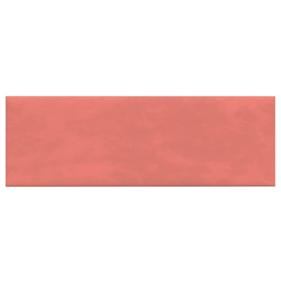 Paneles de pared 12 uds terciopelo rosa 90x30 cm 3,24
