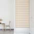Paneles de pared 12 uds terciopelo color crema 90x15 cm 1,62