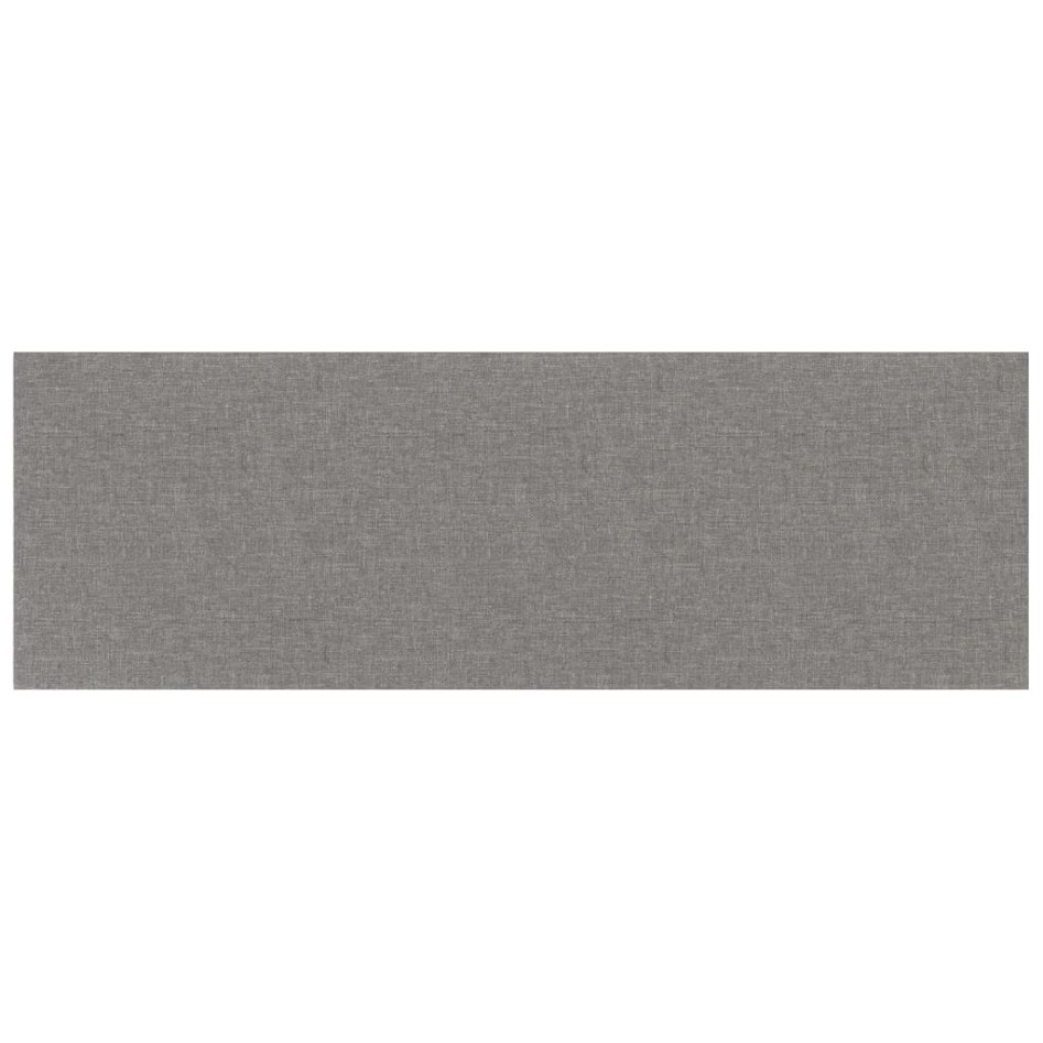 Paneles de pared 12 uds tela gris claro 90x30 cm 3,24