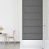 Paneles de pared 12 uds tela gris claro 90x30 cm 3,24