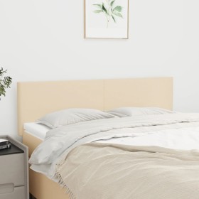 Cabeceros 2 unidades tela color crema 72x5x78/88