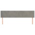Cabeceros 2 unidades de terciopelo gris claro 90x5x78/88