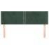 Cabeceros 2 unidades terciopelo verde oscuro 72x5x78/88