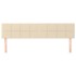 Cabeceros 2 unidades de tela color crema 90x5x78/88