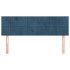 Cabeceros 2 unidades terciopelo azul oscuro 72x5x78/88