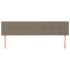 Cabeceros 2 unidades tela gris taupe 80x5x78/88