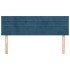 Cabeceros 2 unidades terciopelo azul oscuro 72x5x78/88
