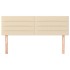Cabeceros 2 unidades tela color crema 72x5x78/88