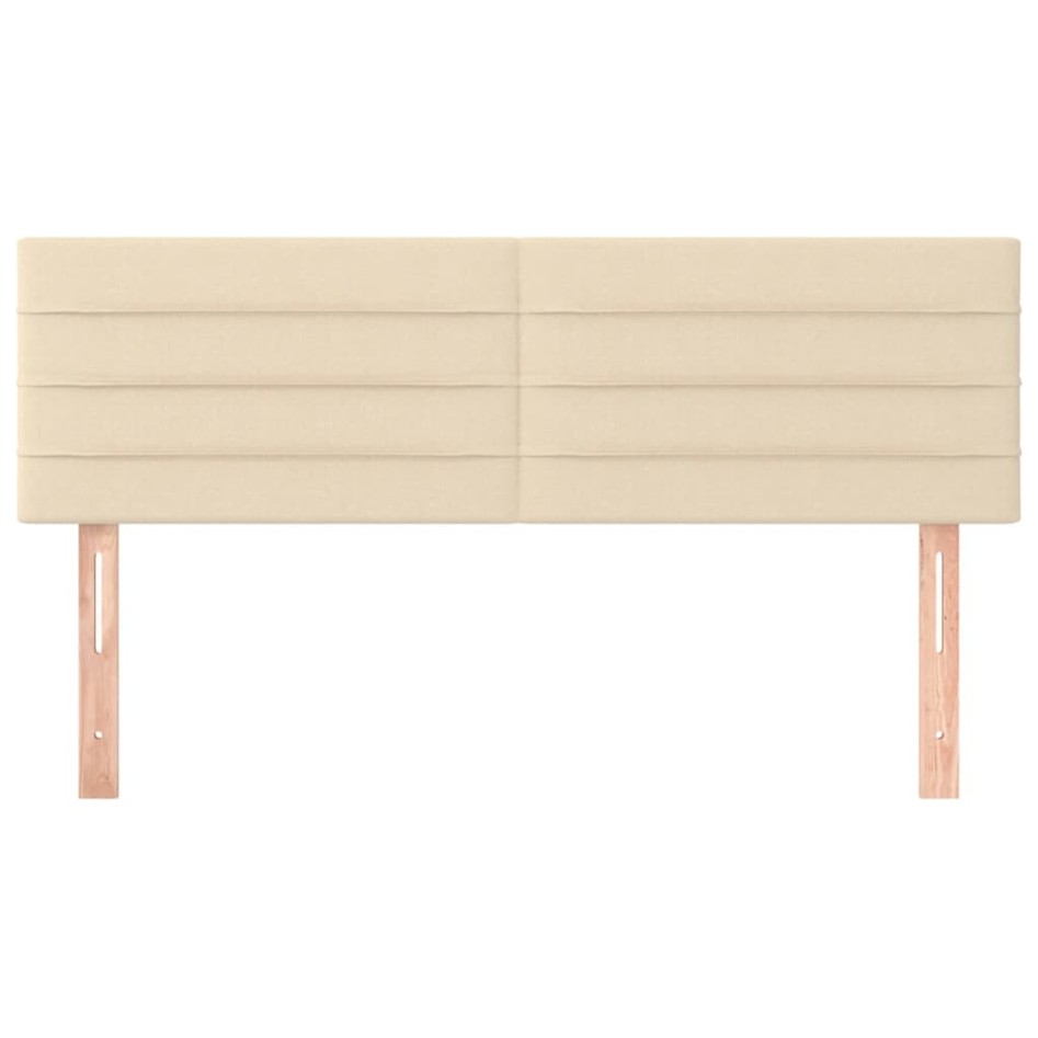 Cabeceros 2 unidades tela color crema 72x5x78/88