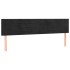 Cabeceros 2 unidades de terciopelo negro 90x5x78/88