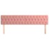 Cabeceros 2 unidades de terciopelo rosa 90x7x78/88