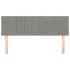 Cabeceros 2 unidades terciopelo gris claro 72x5x78/88