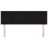 Cabeceros 2 unidades terciopelo negro 72x5x78/88
