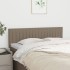 Cabeceros 2 unidades tela gris taupe 72x5x78/88