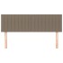 Cabeceros 2 unidades tela gris taupe 72x5x78/88