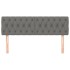 Cabeceros 2 unidades tela gris oscuro 72x7x78/88