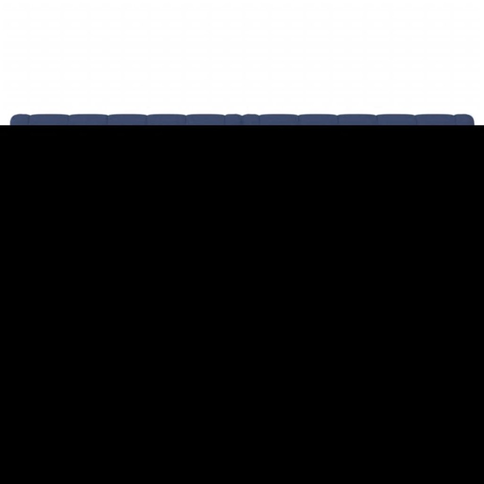 Cabeceros 2 unidades de tela azul 80x7x78/88