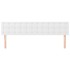 Cabeceros 2 unidades de cuero sintético blanco 80x5x78/88