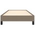 Estructura de cama sin colchón tela taupe 90x200