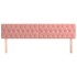 Cabeceros 2 unidades de terciopelo rosa 100x7x78/88