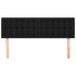 Cabeceros 2 unidades tela negro 72x5x78/88