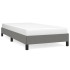 Estructura de cama sin colchón tela gris oscuro 80x200