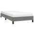 Estructura de cama sin colchón tela gris oscuro 80x200