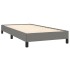 Estructura de cama sin colchón tela gris oscuro 80x200