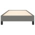 Estructura de cama sin colchón tela gris oscuro 80x200