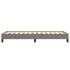 Estructura de cama sin colchón tela gris oscuro 80x200