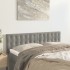 Cabeceros 2 unidades terciopelo gris claro 72x5x78/88