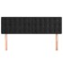 Cabeceros 2 unidades terciopelo negro 72x5x78/88