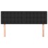 Cabeceros 2 unidades cuero sintético negro 72x5x78/88