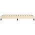 Estructura de cama sin colchón tela crema 100x200