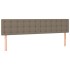 Cabeceros 2 unidades de tela gris taupe 90x5x78/88