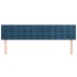 Cabeceros 2 unidades de terciopelo azul oscuro 90x5x78/88