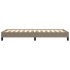 Estructura de cama sin colchón tela gris taupe 90x190