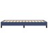 Estructura de cama sin colchón tela azul 80x200