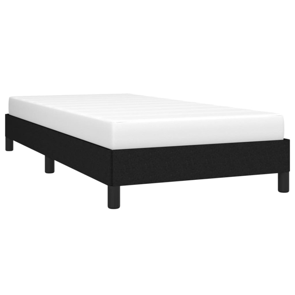 Estructura de cama sin colchón tela negro 90x200
