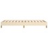 Estructura de cama sin colchón tela crema 90x190