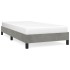 Estructura de cama sin colchón terciopelo gris claro 80x200
