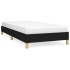Estructura de cama sin colchón tela negro 90x200