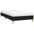 Estructura de cama sin colchón tela negro 90x200