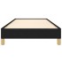Estructura de cama sin colchón tela negro 90x200
