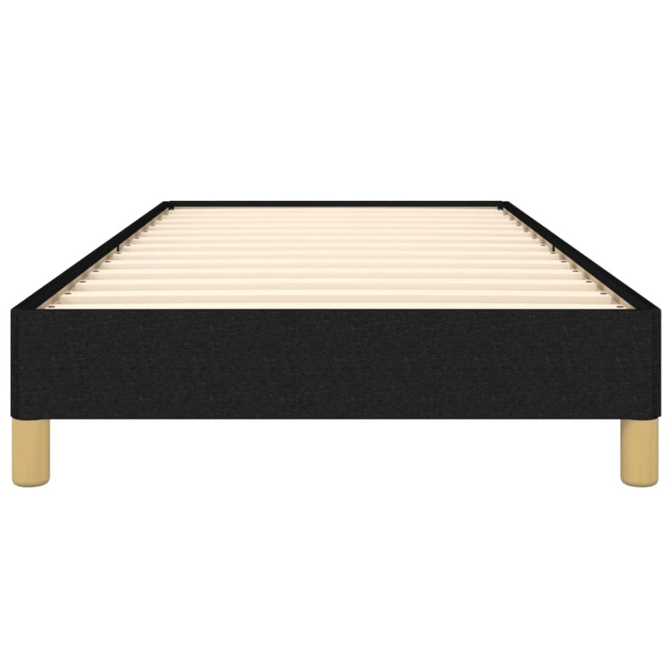 Estructura de cama sin colchón tela negro 90x200