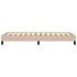 Estructura cama sin colchón cuero sintético capuchino 90x200