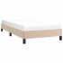 Estructura cama sin colchón cuero sintético capuchino 90x190