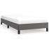 Estructura de cama sin colchón cuero sintético gris 80x200