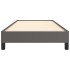 Estructura de cama sin colchón cuero sintético gris 80x200